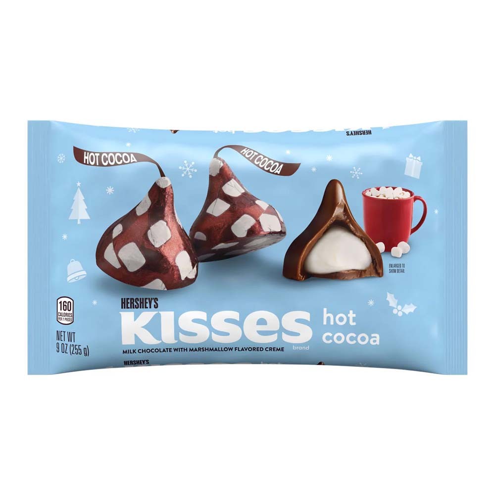 Limited Edition Christmas Hershey's Kisses Hot Cocoa Share Bag - 7oz (198g)
