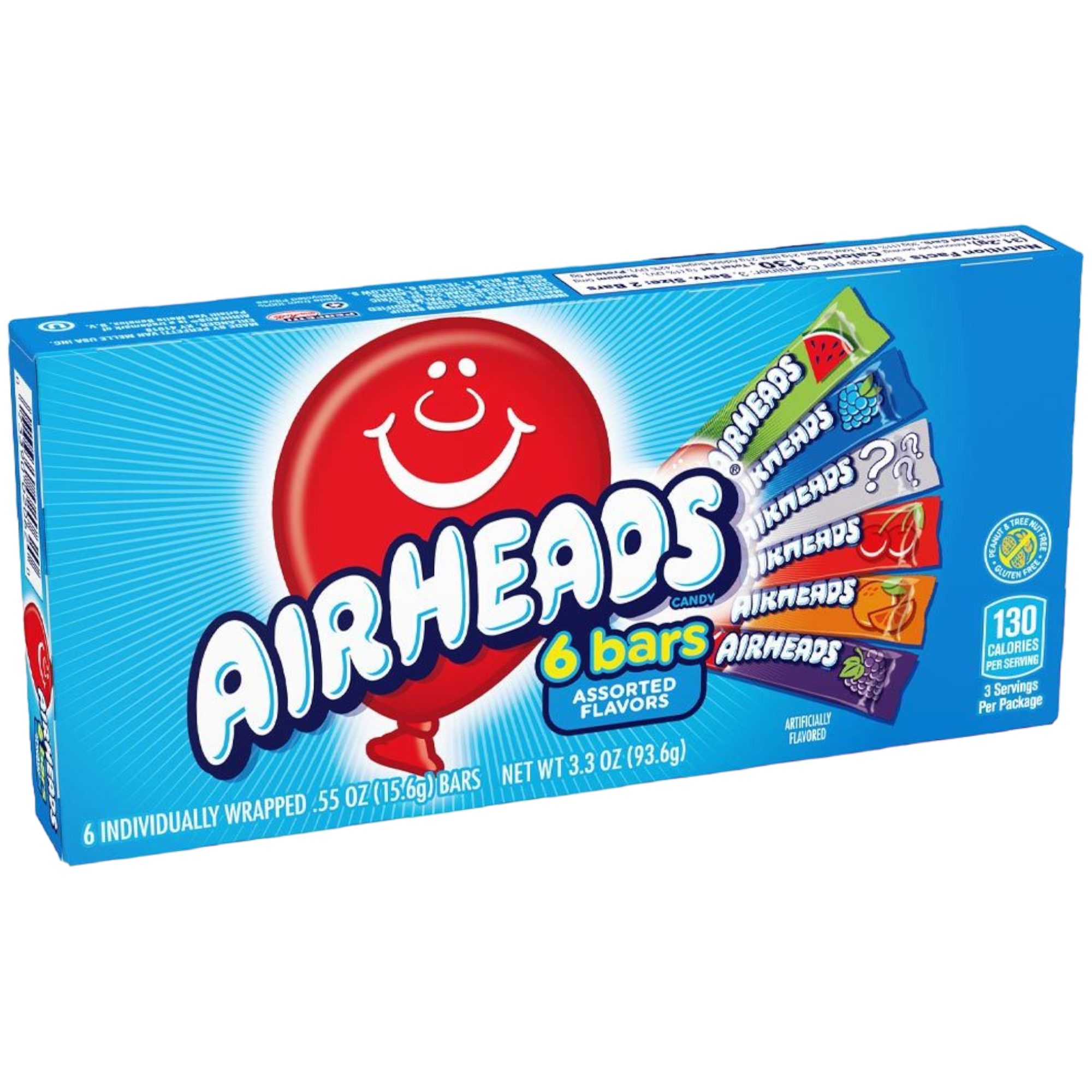 Airheads 6 Bar Selection Theatre Box - 3.3oz (93g)