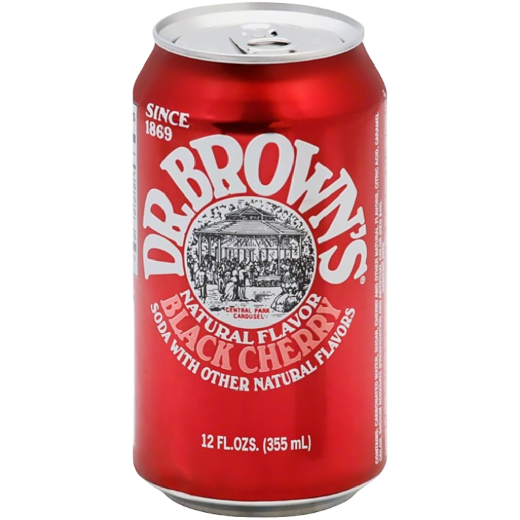 Dr. Brown's Natural Flavour Black Cherry Soda - 12fl.oz (355ml)