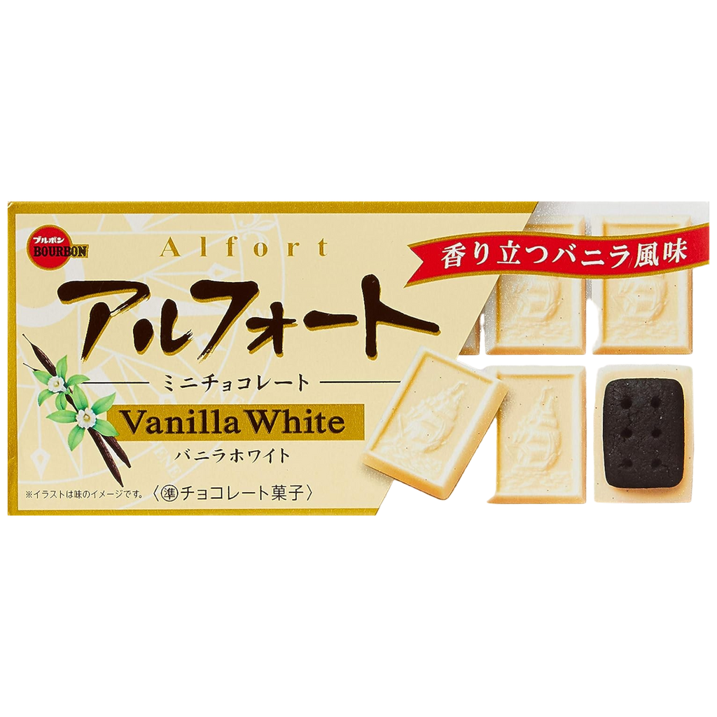 Bourbon Alfort Mini White Chocolate Vanilla Biscuits (Japan) - 1.95oz (55g)