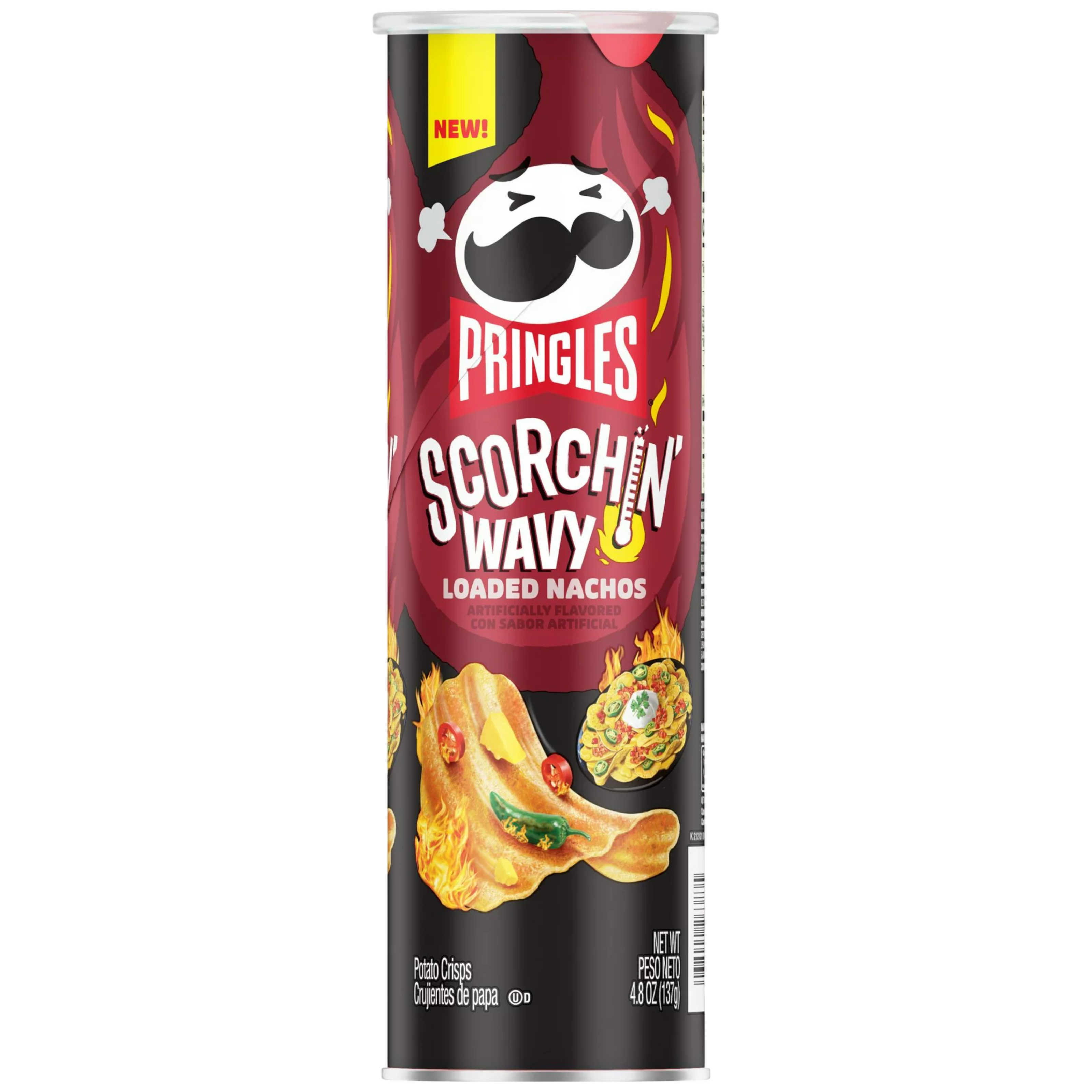 Pringles Scorchin' Wavy Loaded Nachos - 5.5oz (158g)