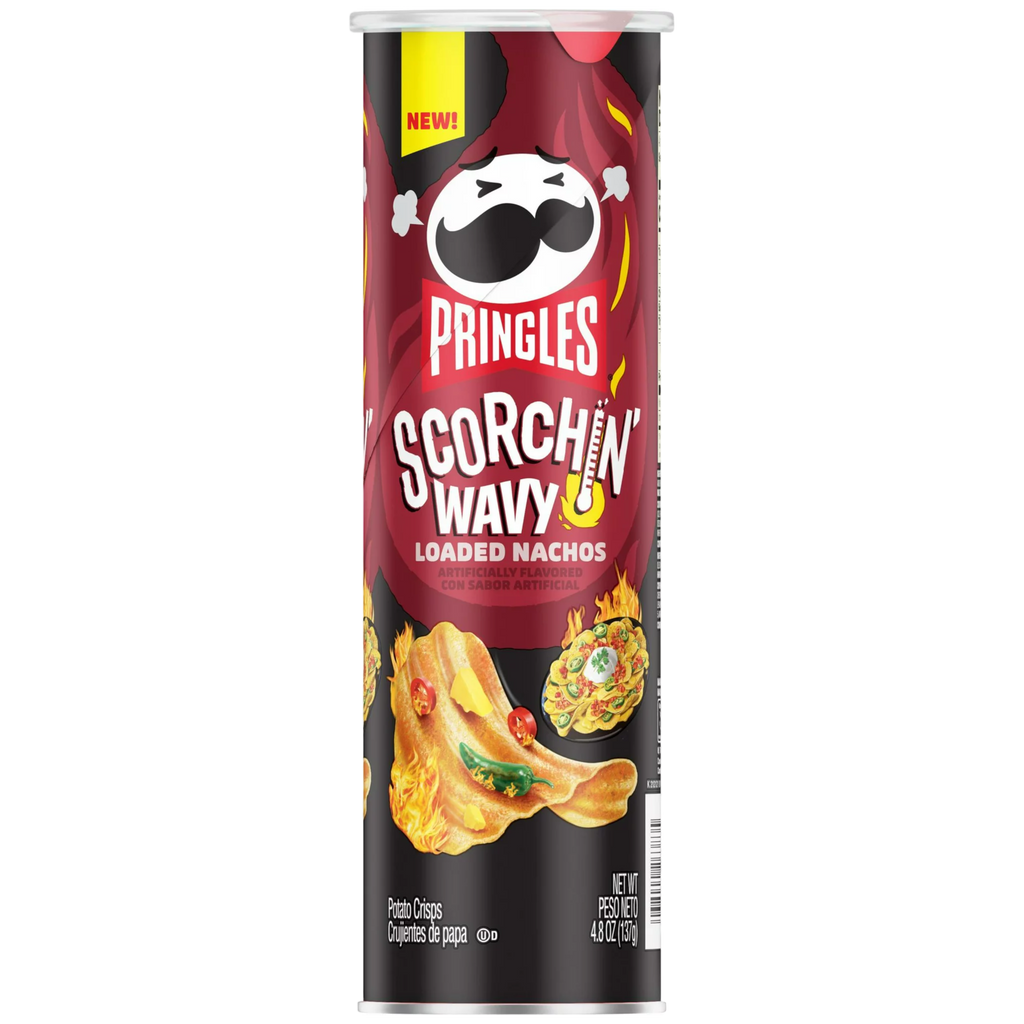 Pringles Scorchin' Wavy Loaded Nachos - 5.5oz (158g)