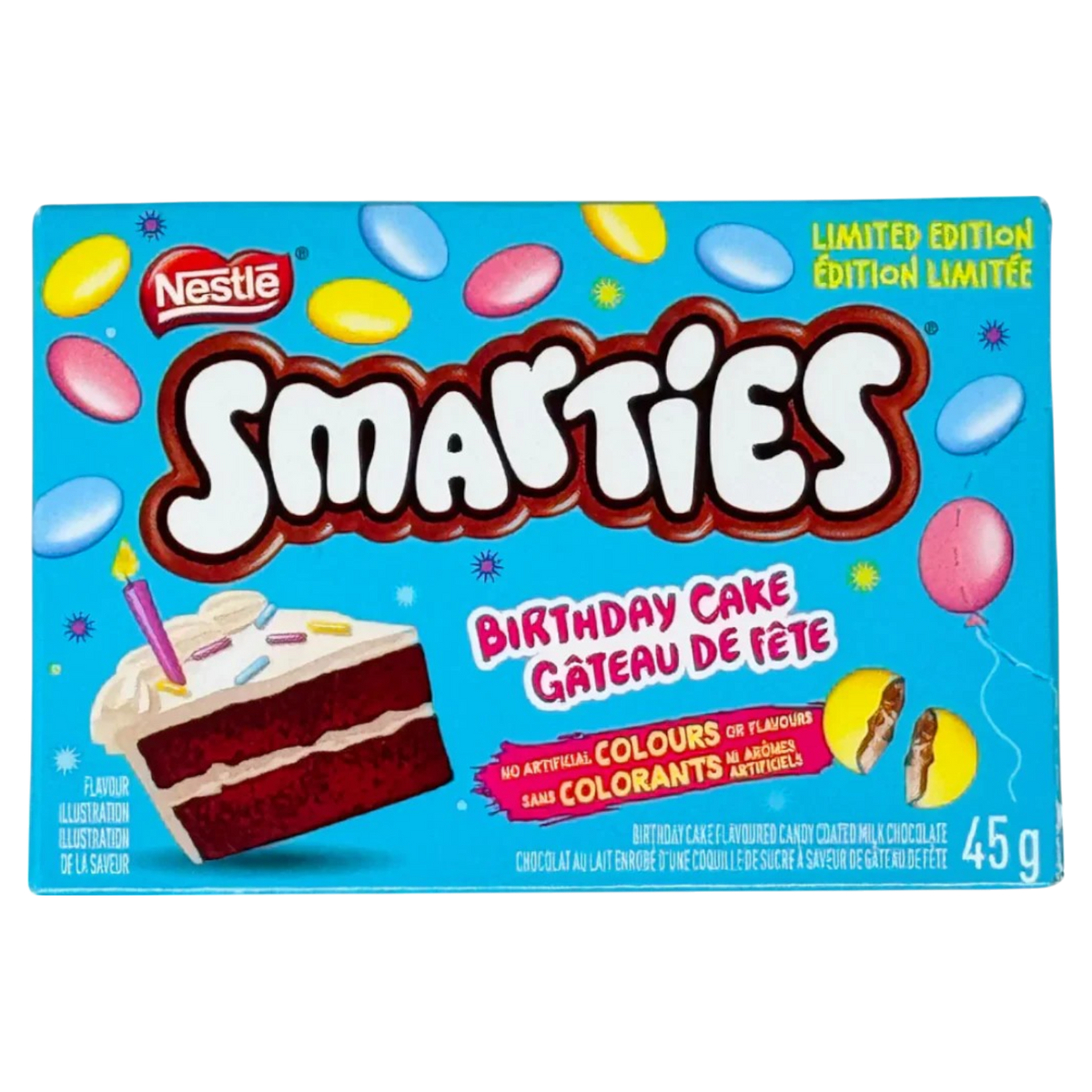 Nestle Smarties Birthday Cake Flavour (Canada) - 1.58oz (45g) – Poppin ...