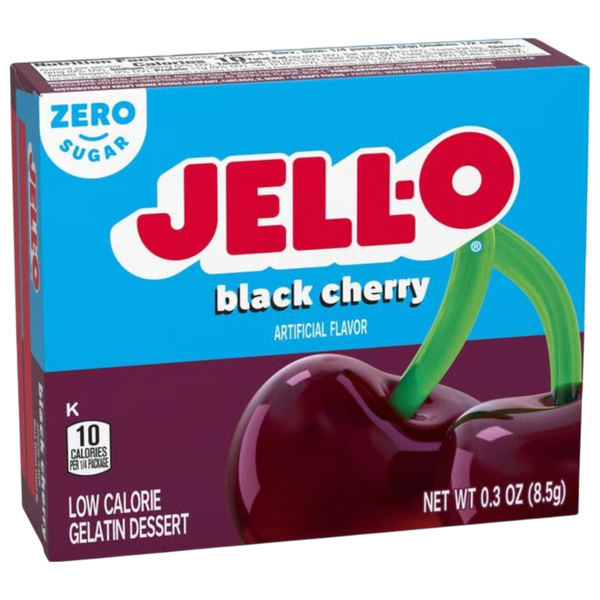 Jell-O Sugar Free Black Cherry Gelatine - 0.3oz (8.5g) – Poppin Candy