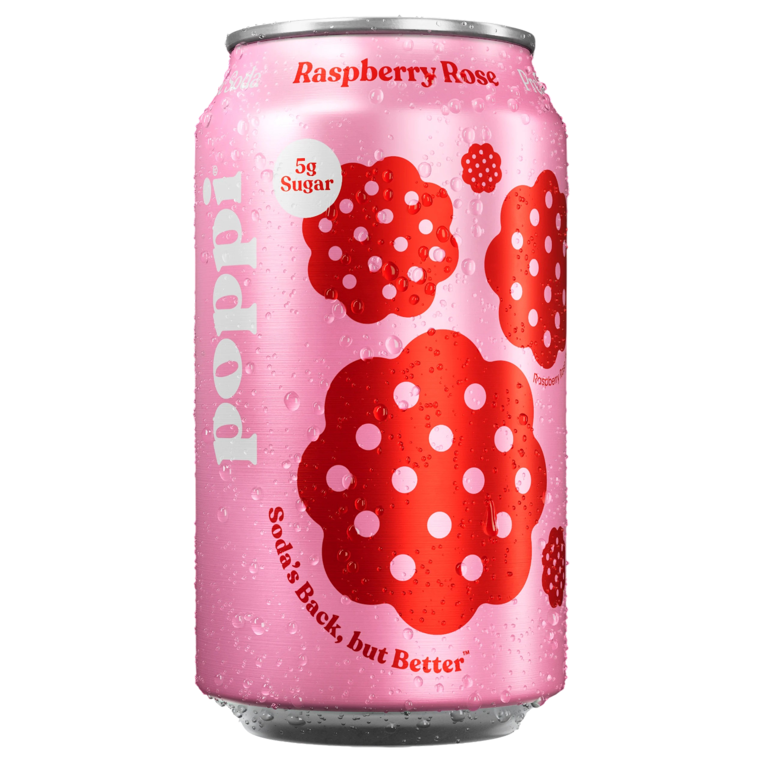 Poppi Raspberry Rose Prebiotic Soda - 12fl.oz (355ml)