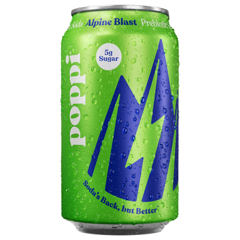 Poppi Alpine Blast Prebiotic Soda - 12fl.oz (355ml) – Poppin Candy Poppi Alpine Blast Prebiotic Soda - 12fl.oz (355ml) – Poppin Candy