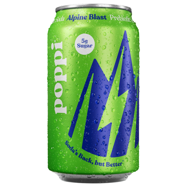 その他 POPPO Poppi Alpine Blast Prebiotic Soda - 12fl.oz (355ml) – Poppin Candy
