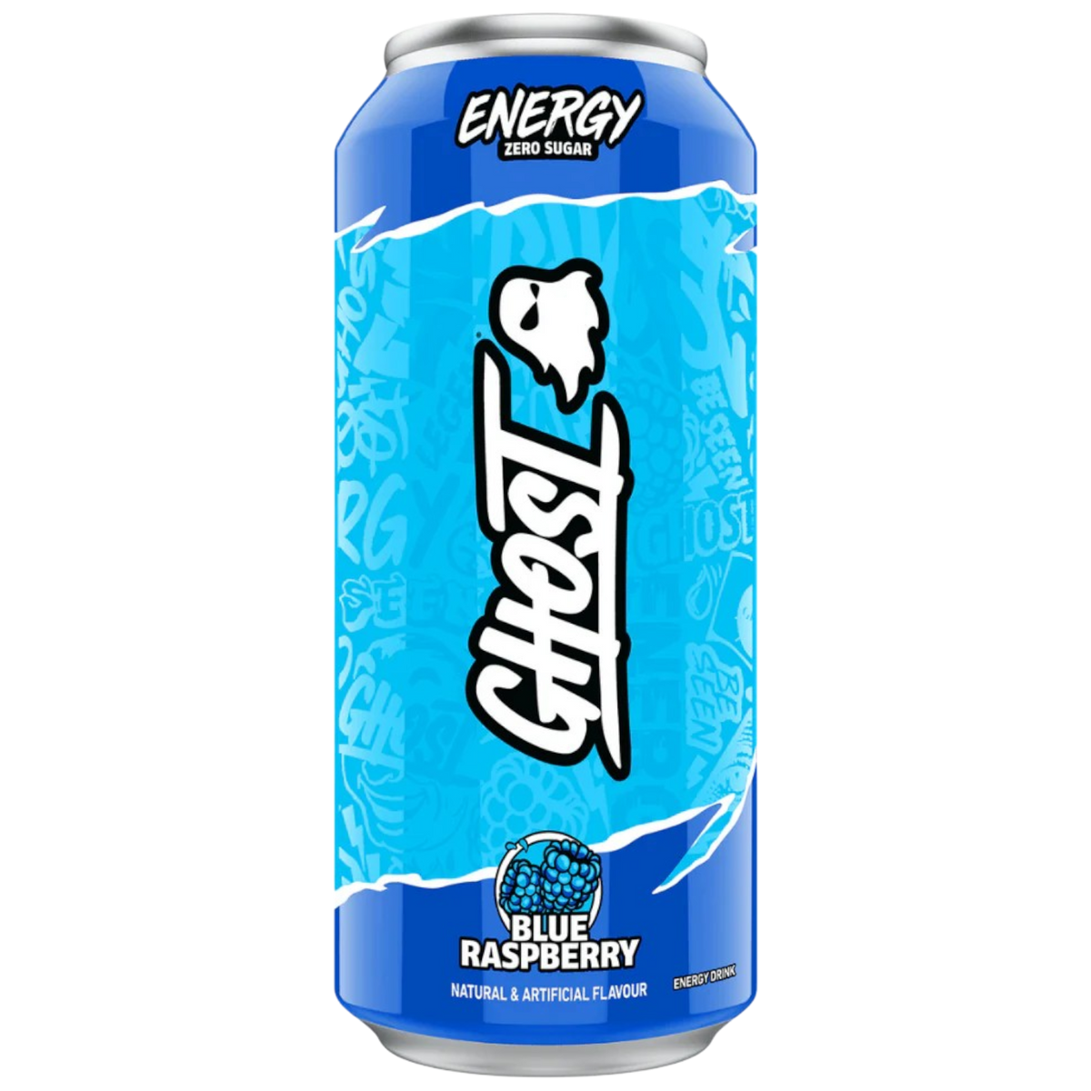 Fusion Energy Blue Raspberry Ghost Energy Blue Raspberry Zero Sugar (UK Version) - 16.9fl.oz (500ml ...