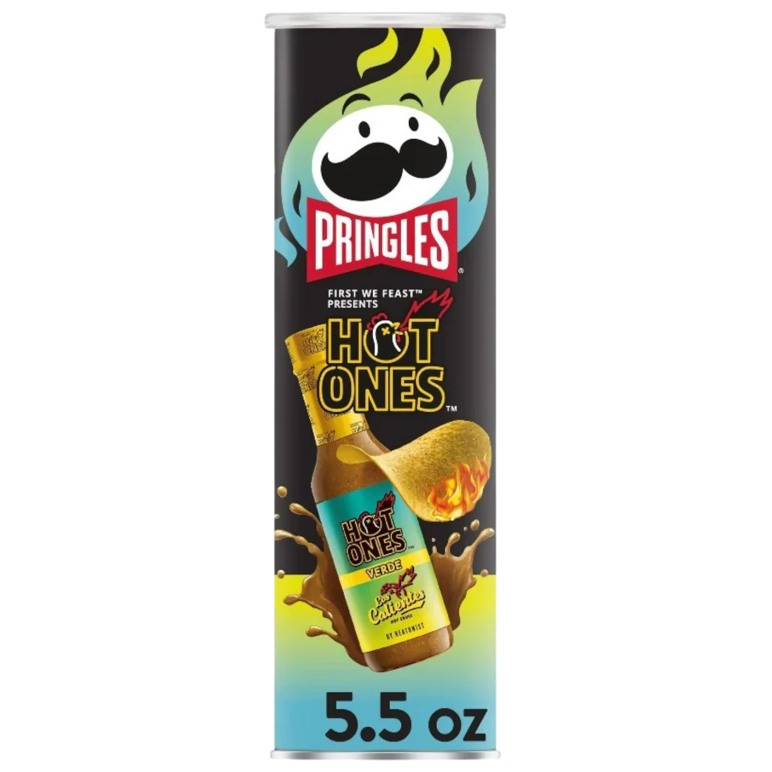 Pringles Hot Ones Verde - 5.5oz (158g)