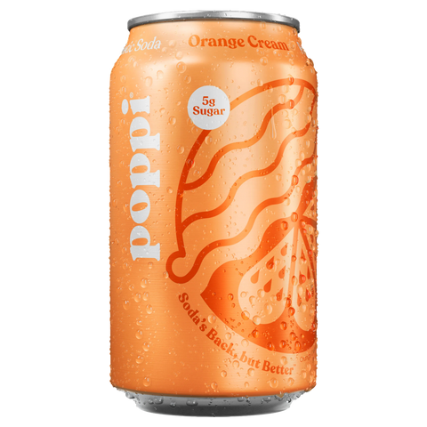 Poppi Orange Cream Prebiotic Soda - 12fl.oz (355ml) – Poppin Candy
