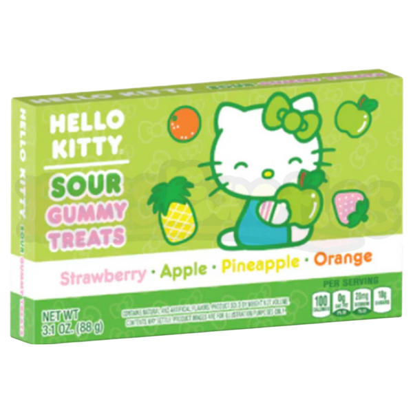 Hello Kitty Sour Fruit Gummy Treats Theatre Box - 3oz (85g