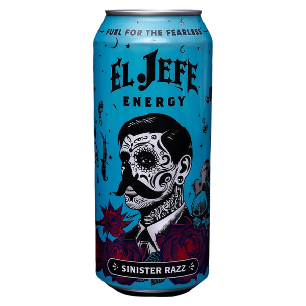 El Jefe Energy Sinister Razz - 16fl.oz (473ml) – Poppin Candy
