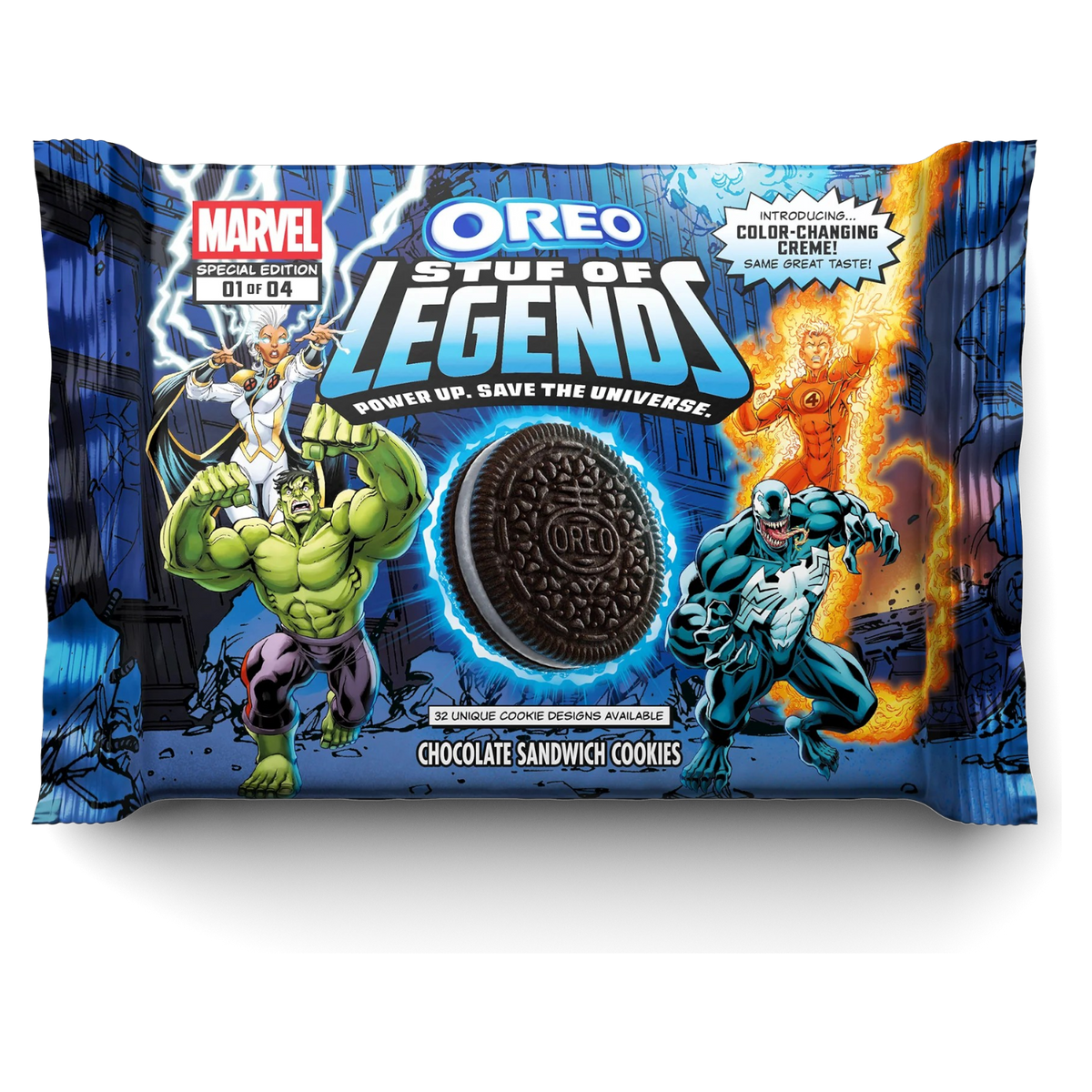 Oreo Legends Oreo Marvel Colour-Changing Creme Stuf of Legends Family Size (Limited ...