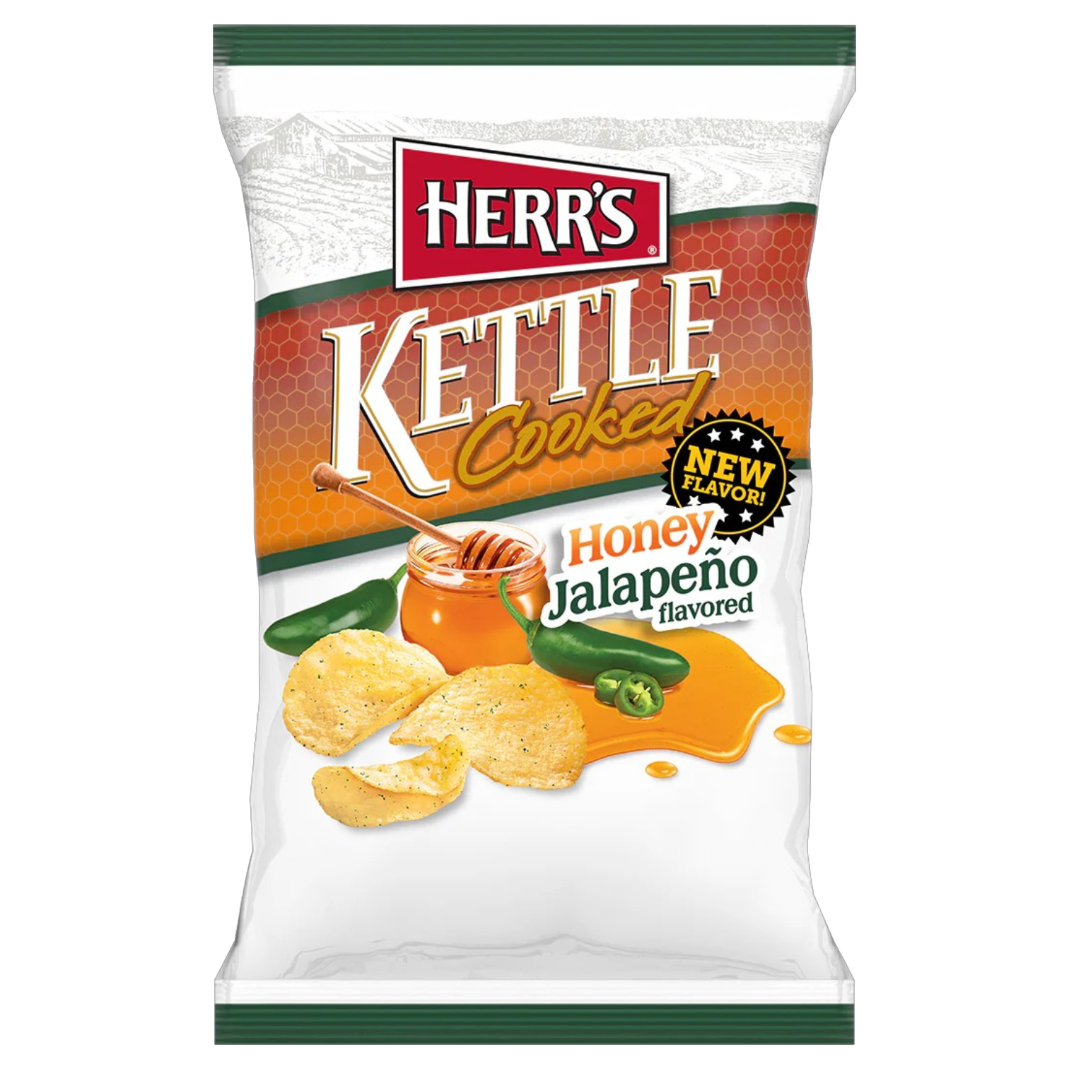 Herr's Honey Jalapeno Kettle Cooked Potato Chips - 5oz (141.8g)