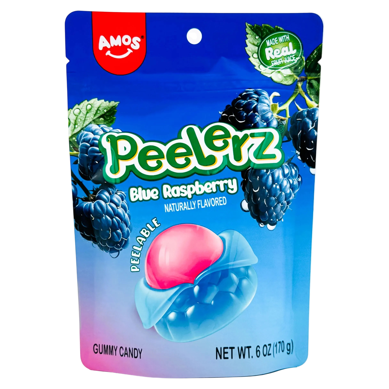 Amos Peelerz Blue Raspberry - 6oz (170g)