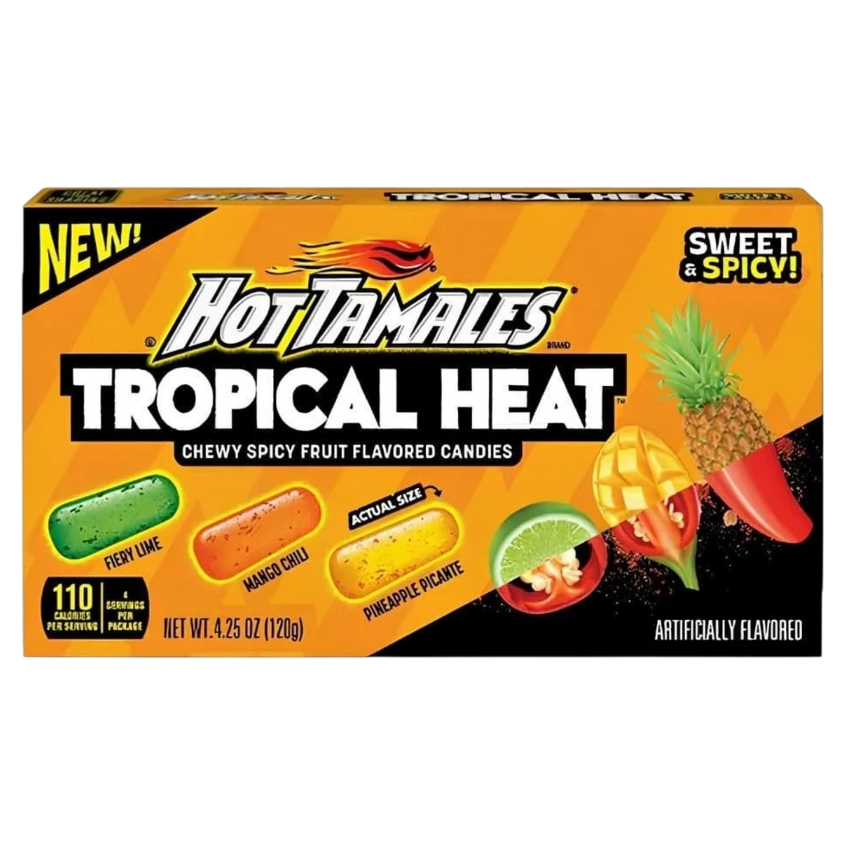 Hot Tamales Tropical Heat Theatre Box - 4.25oz (120g)