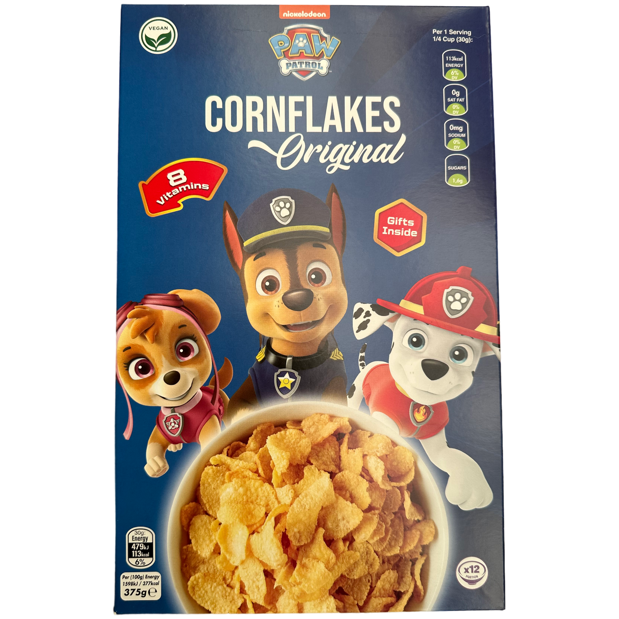 Paw Patrol Cornflakes Cereal (Middle East) - 13.2oz (375g)