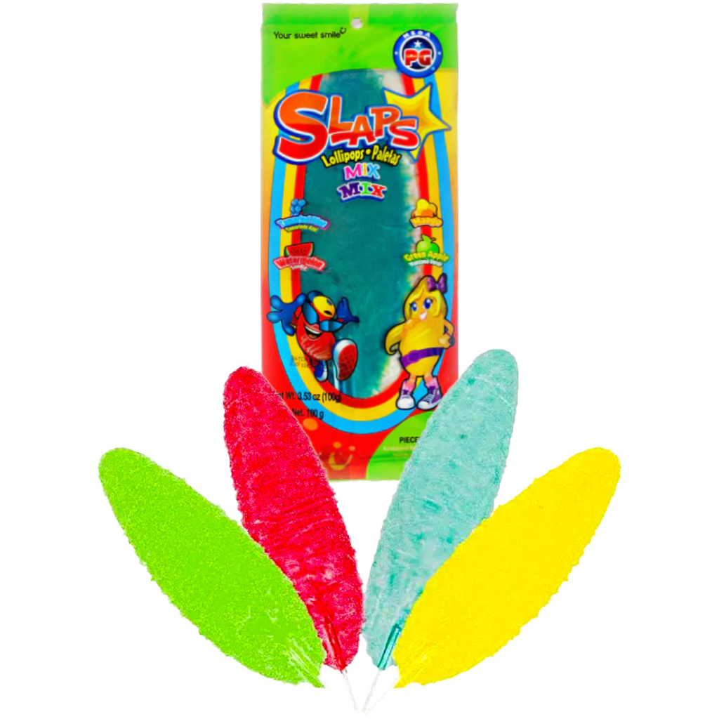 Mexican Slaps Assorted Mix Lollipops  - 10 Pack 3.33oz (95g)