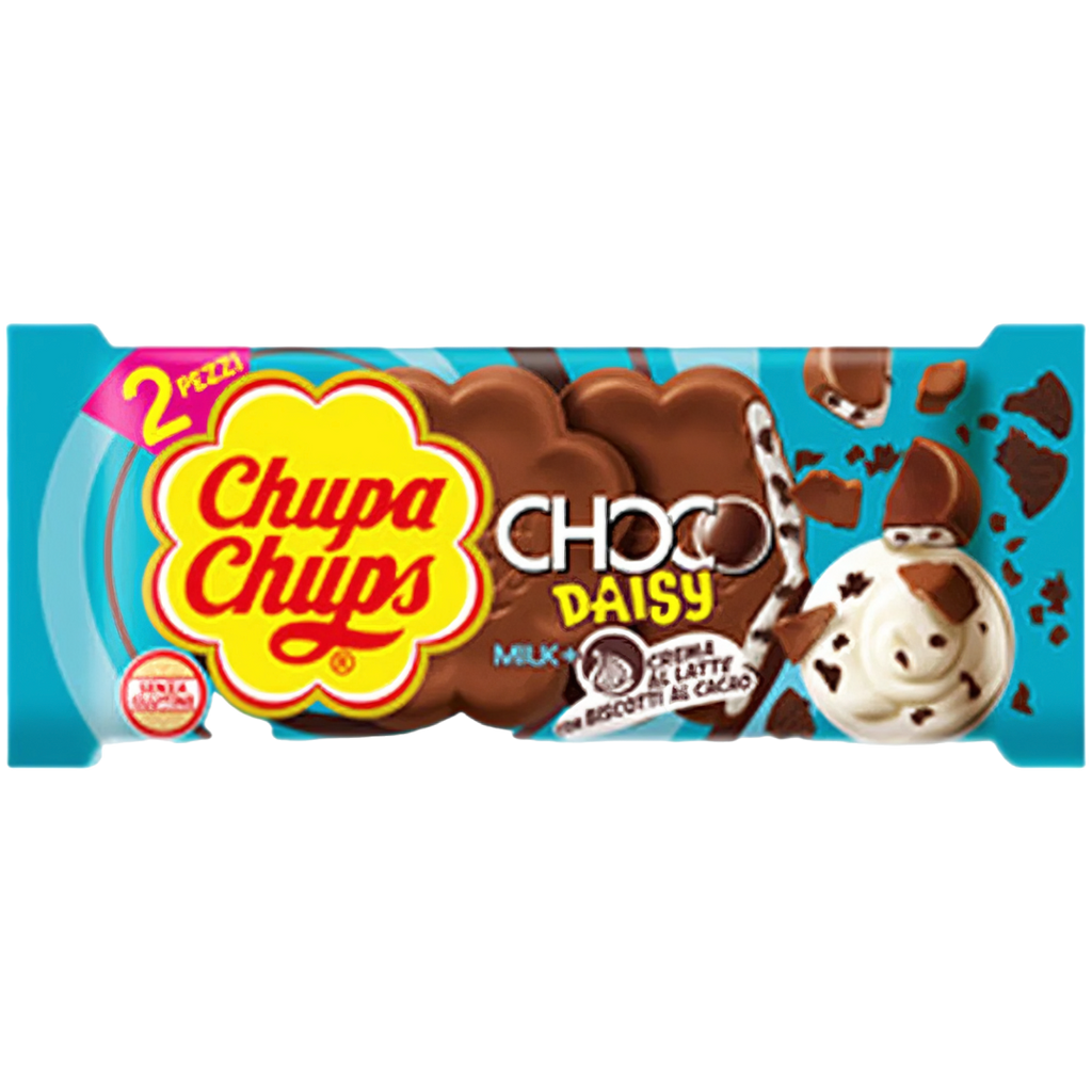 Chupa Chups Choco Daisy Crema Biscotti (Cookies & Cream) (Italy) - 1.19oz (34g)