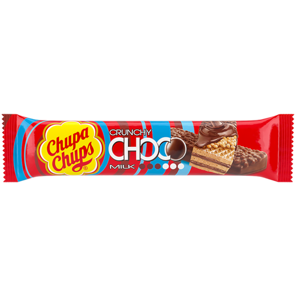 Chupa Chups Crunchy Milk Choco Bar (Italy) - 0.95oz (27g)