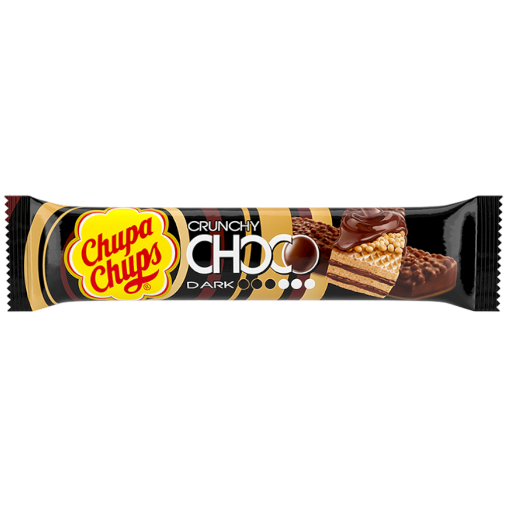 Chupa Chups Crunchy Dark Choco Bar (Italy) - 0.95oz (27g)