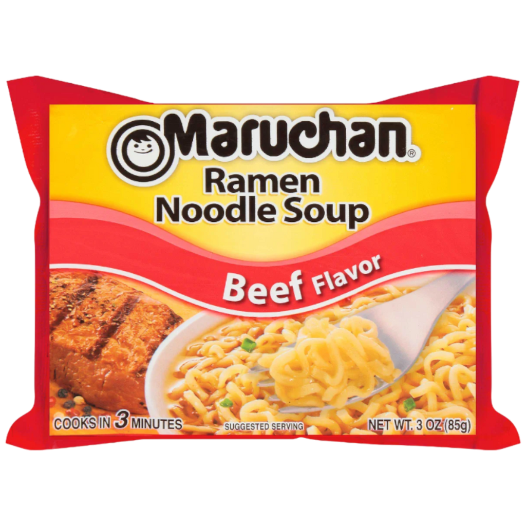 Maruchan Beef Flavour Ramen Noodles - 3oz (85g)