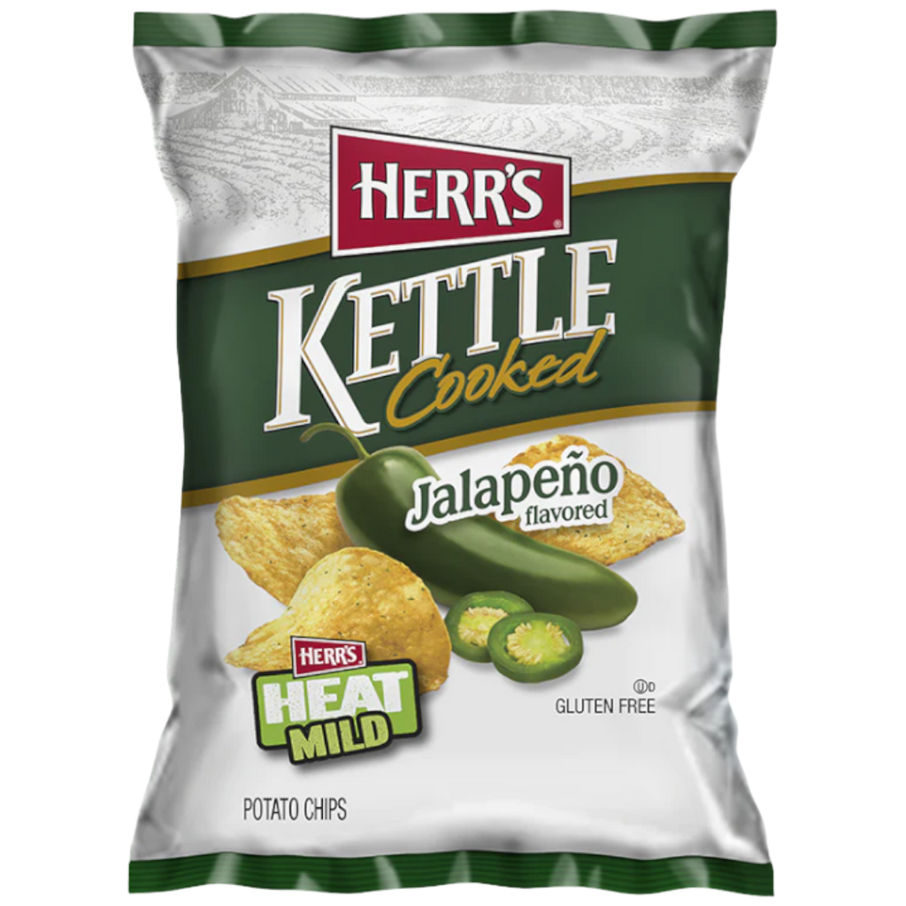 Herr's Jalapeno Kettle Cooked Potato Chips - 5oz (141.8g)