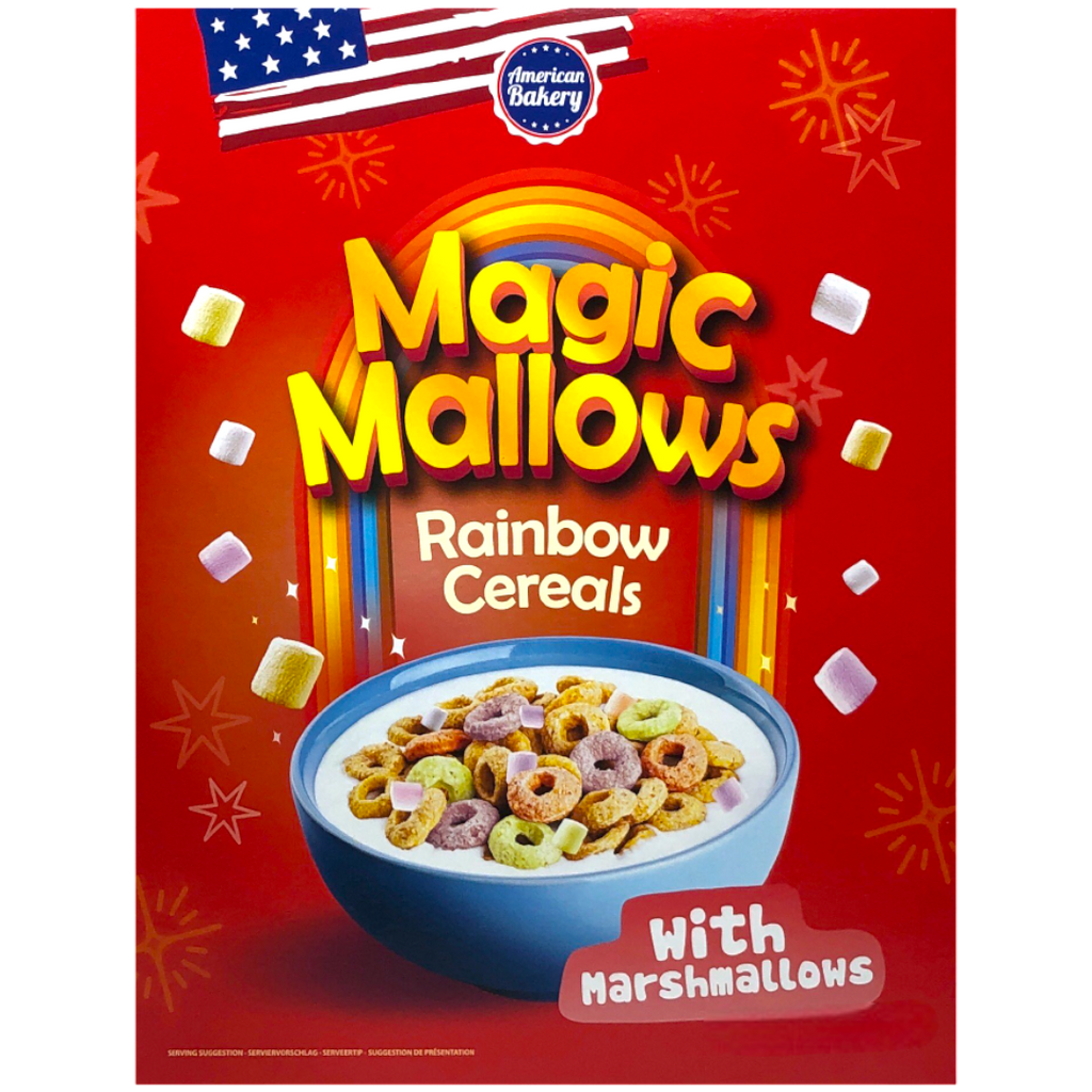 American Bakery Magic Mallows Rainbow Cereal With Marshmallows  - 7.05oz (200g)