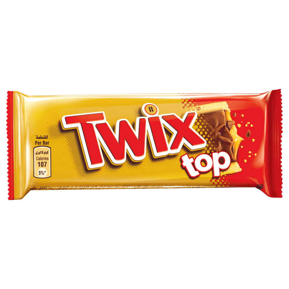 Twix Top Chocolate Biscuit Bar - 0.74oz (21g) (Dated 10 SEP 23)