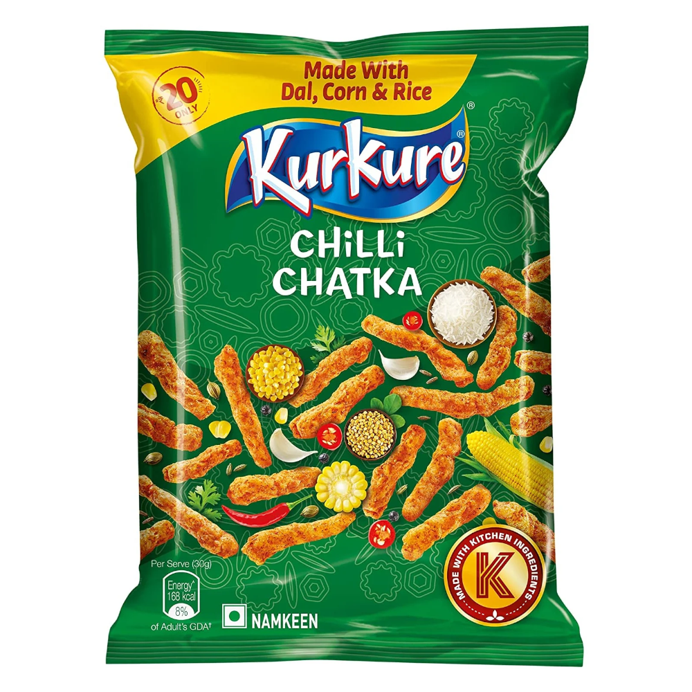 Kurkure Chilli Chatka  - 2.9oz (85g)