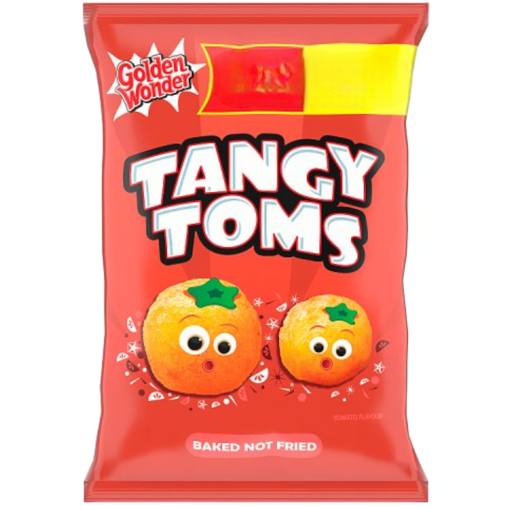 Golden Wonder Tangy Toms Crisps -2.2oz (63g)