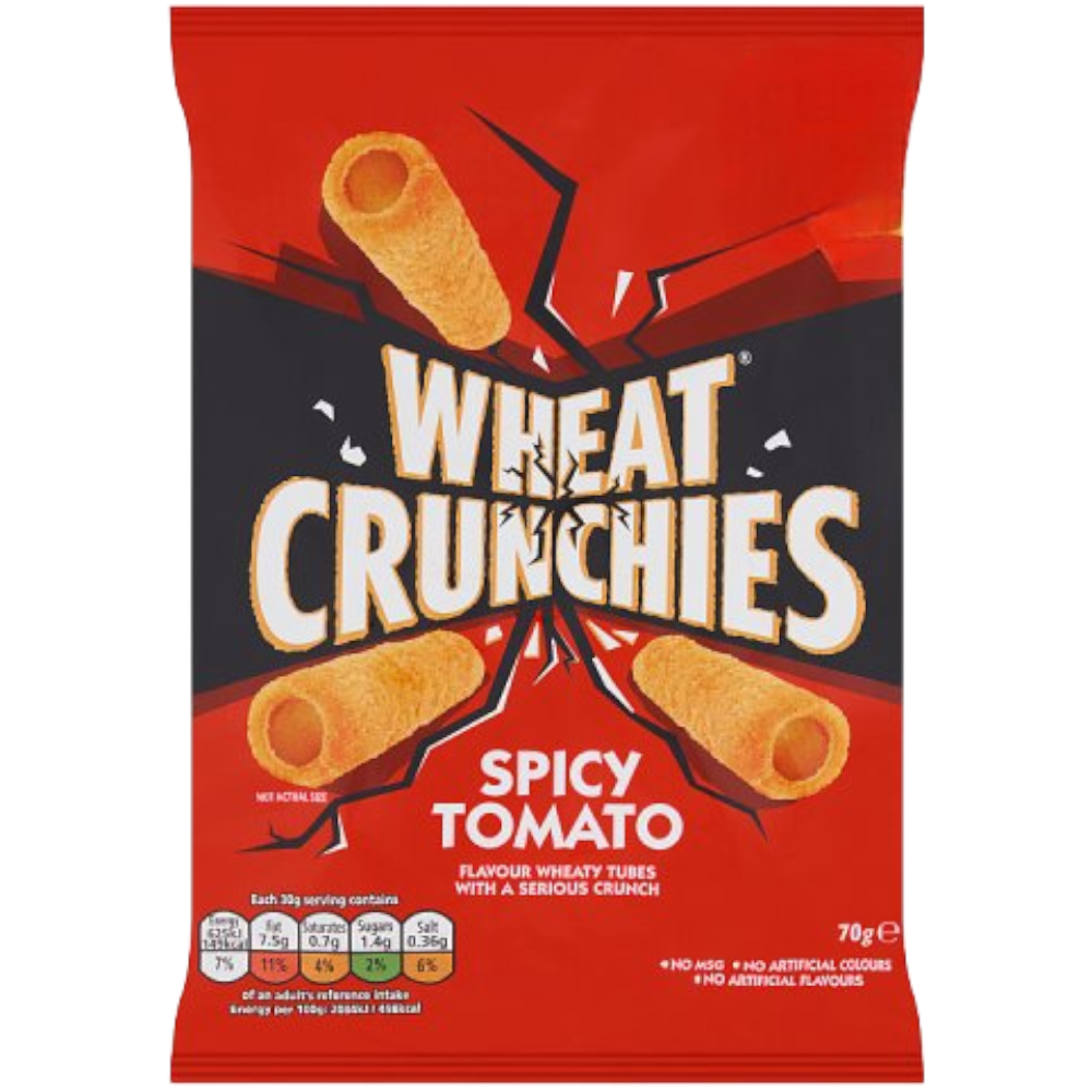 KP Wheat Crunchies Spicy Tomato Crisps - 2.46oz (70g)