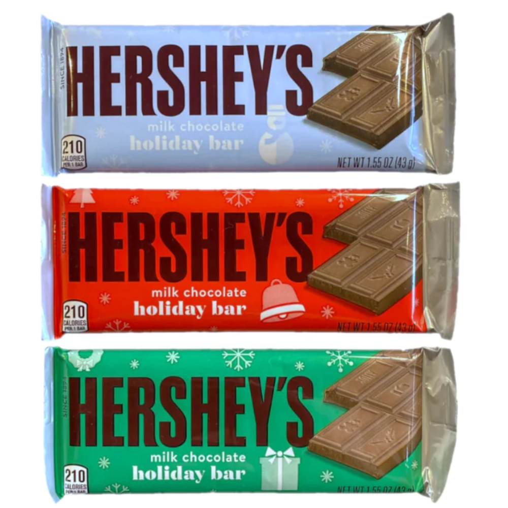 Hershey's Milk Chocolate Christmas Bar Single - 1.55oz (43g)