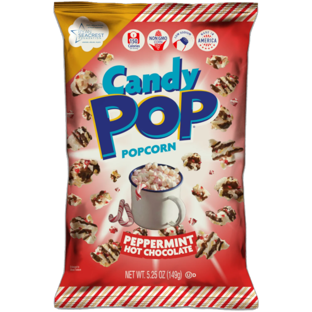 Candy Pop Peppermint Hot Chocolate Popcorn (Canadian) - 5.25oz (149g ...