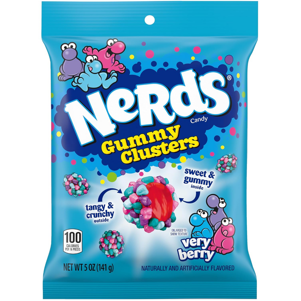 Nerds Gummy Clusters Very Berry Peg Bag - 5oz (141g)