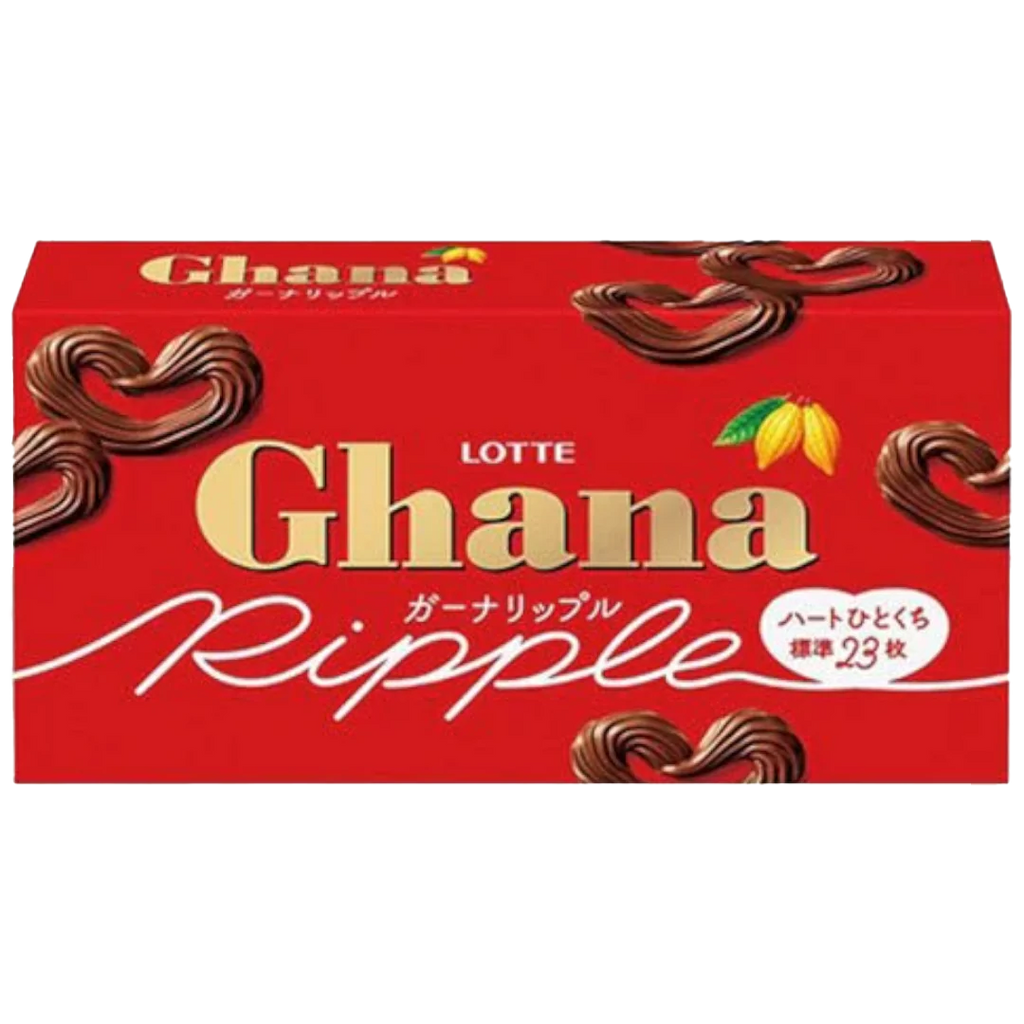 Lotte Ghana Ripple With Pretzel Chocolate - 2.04oz (58g)