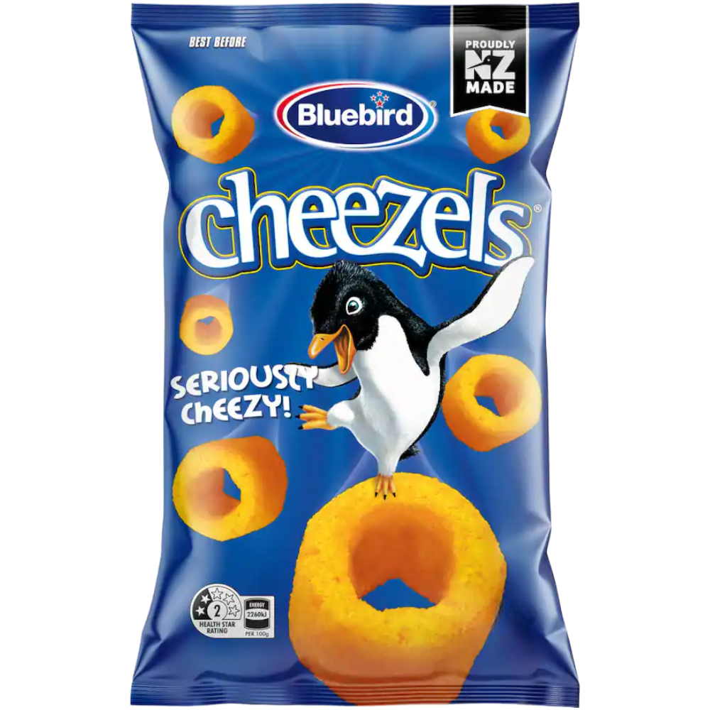 Bluebird Cheezels Corn Chips (New Zealand) - 1.58oz (45g)