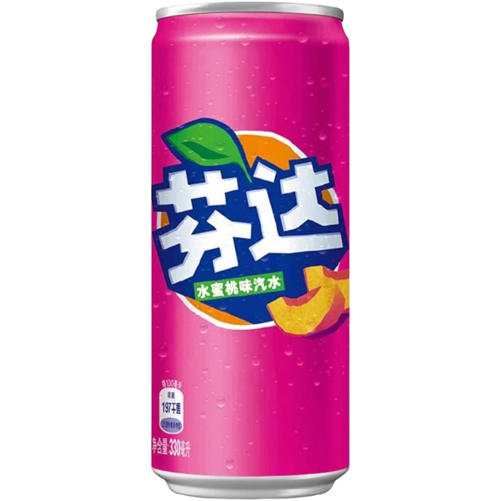 Fanta Chinese White Peach Can (China) - 11.1fl.oz (330ml)