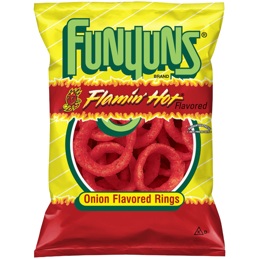 Funyuns Onion Rings Flamin' Hot HUGE Bag - 5.75oz (163g)