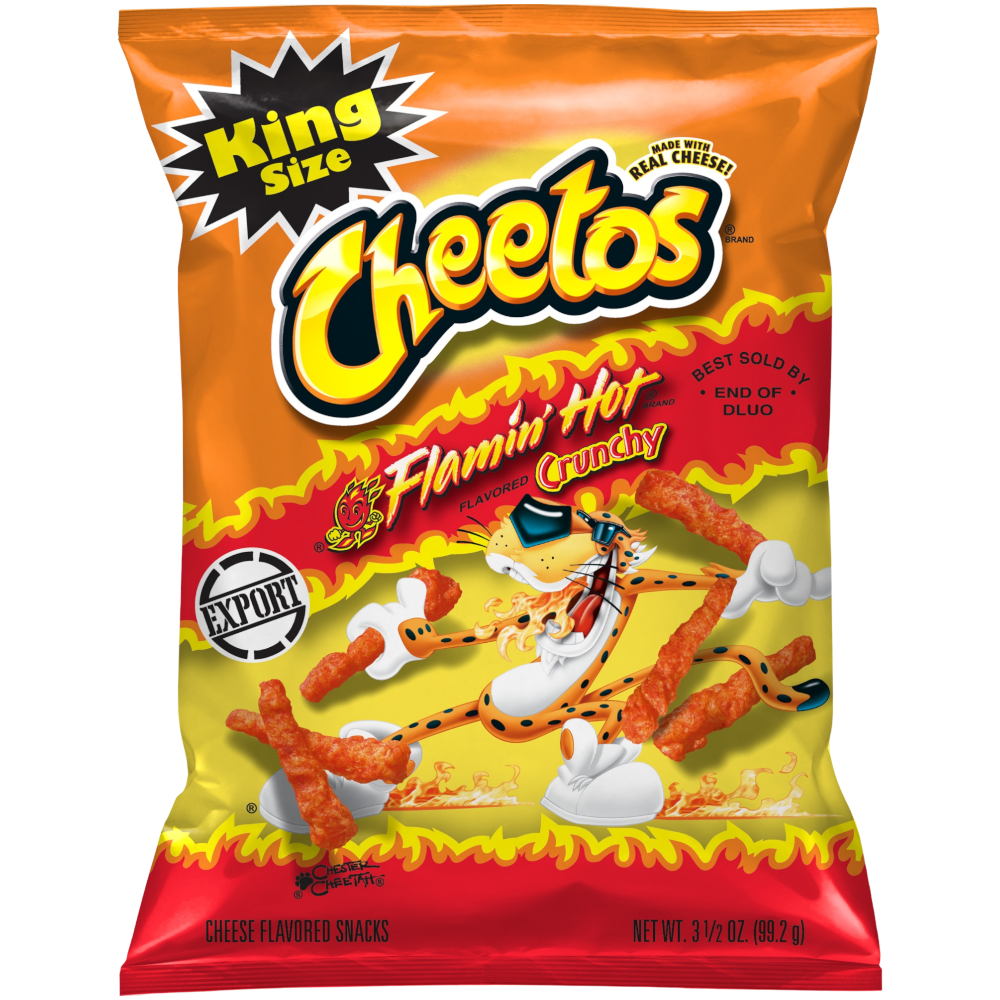 Cheetos Crunchy Flamin' Hot King Size - 3.5oz (99.2g)