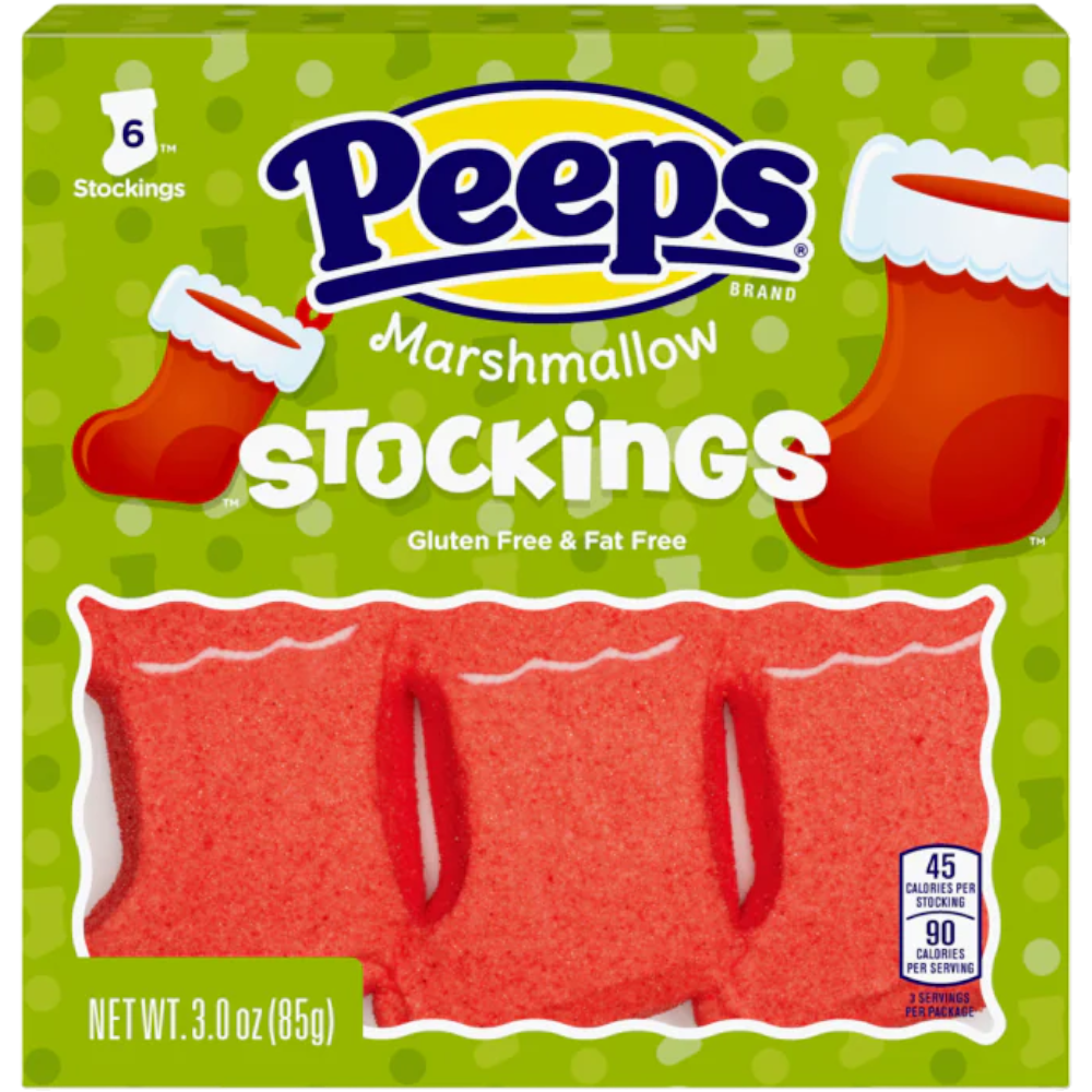 Peeps Marshmallow Stockings (Christmas Limited Edition) - 3oz (85g)