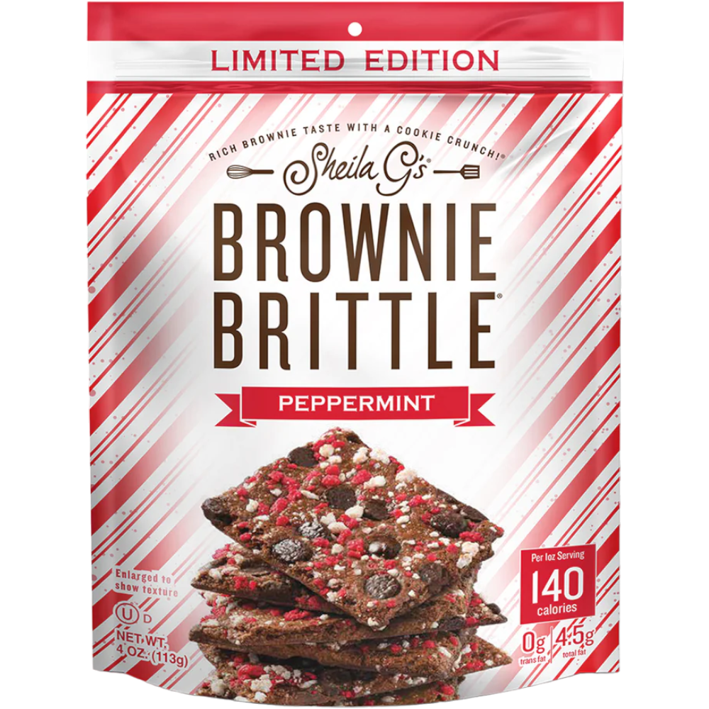 Sheila G's Peppermint Brownie Brittle (Christmas Limited Edition) - 4oz (113g)