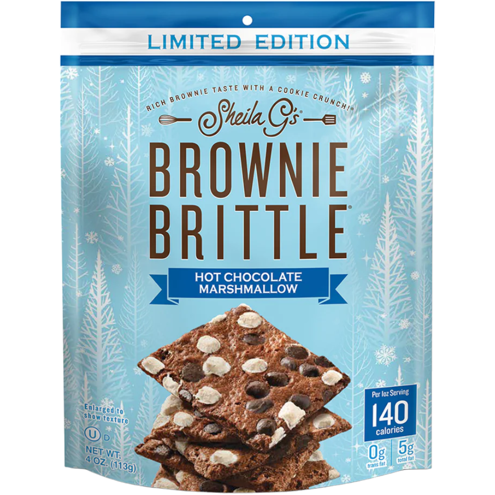 Sheila G's Hot Chocolate Marshmallow Brownie Brittle (Christmas Limited Edition) - 4oz (113g)
