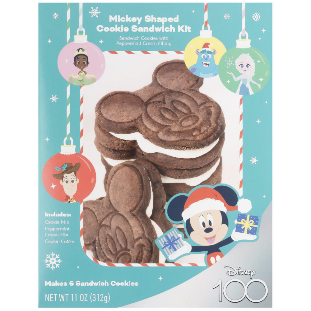 Disney Mickey Shaped Cookie Sandwich Kit (Christmas Limited Edition) - 11oz (312g)