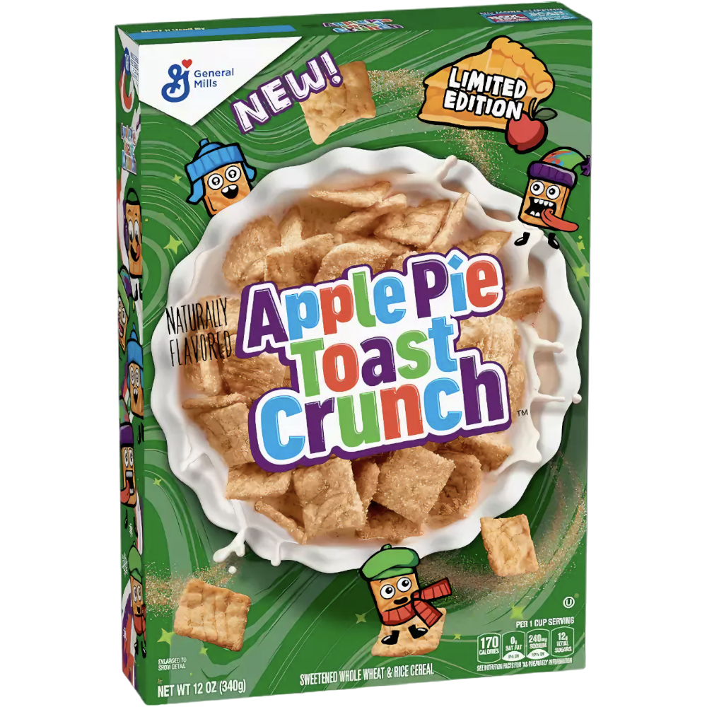 Apple Pie Toast Crunch Cereal (Christmas Limited Edition) - 12oz (340g)