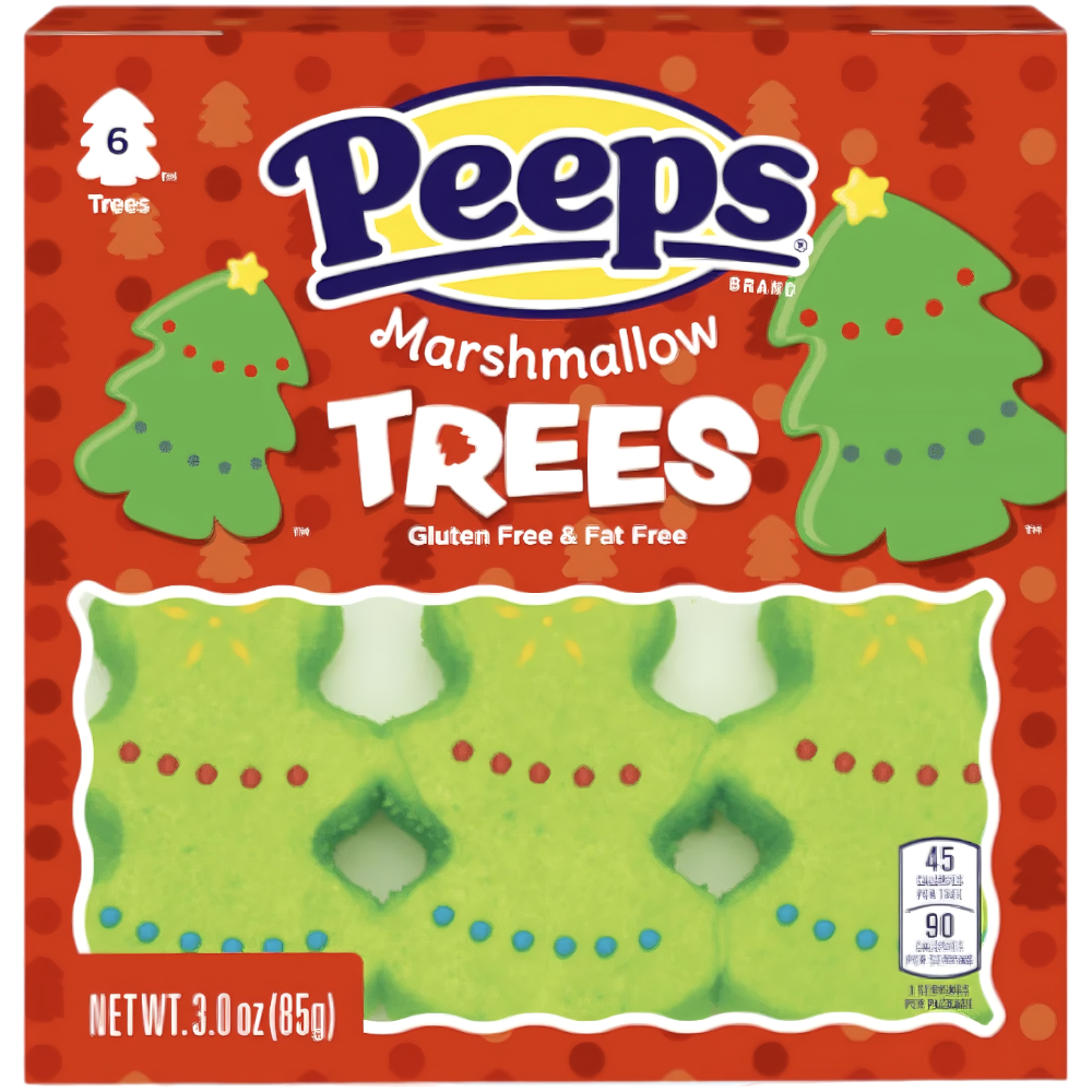 Peeps Marshmallow Christmas Trees 6 Pack (Christmas Limited Edition) - 3oz (85g)