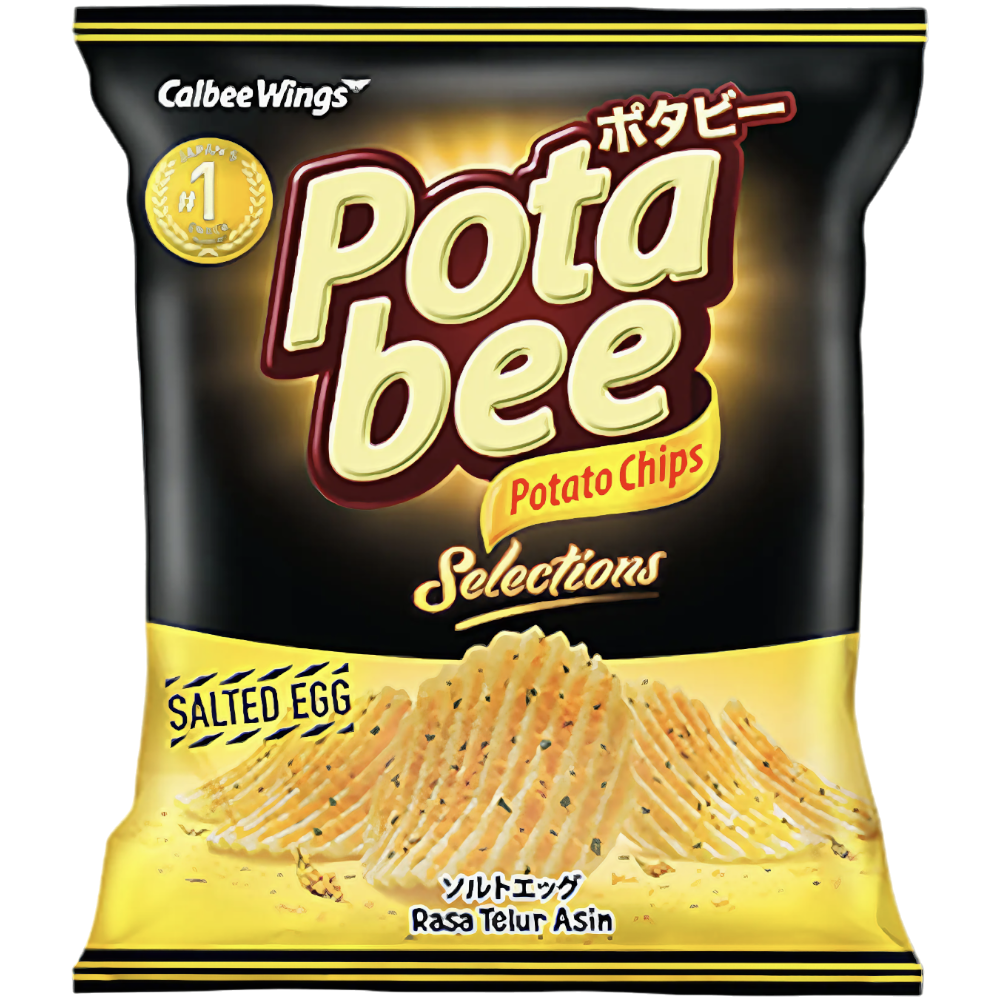 Calbee Potabee Salted Egg Potato Chips (Indonesia) - 2.4oz (68g)
