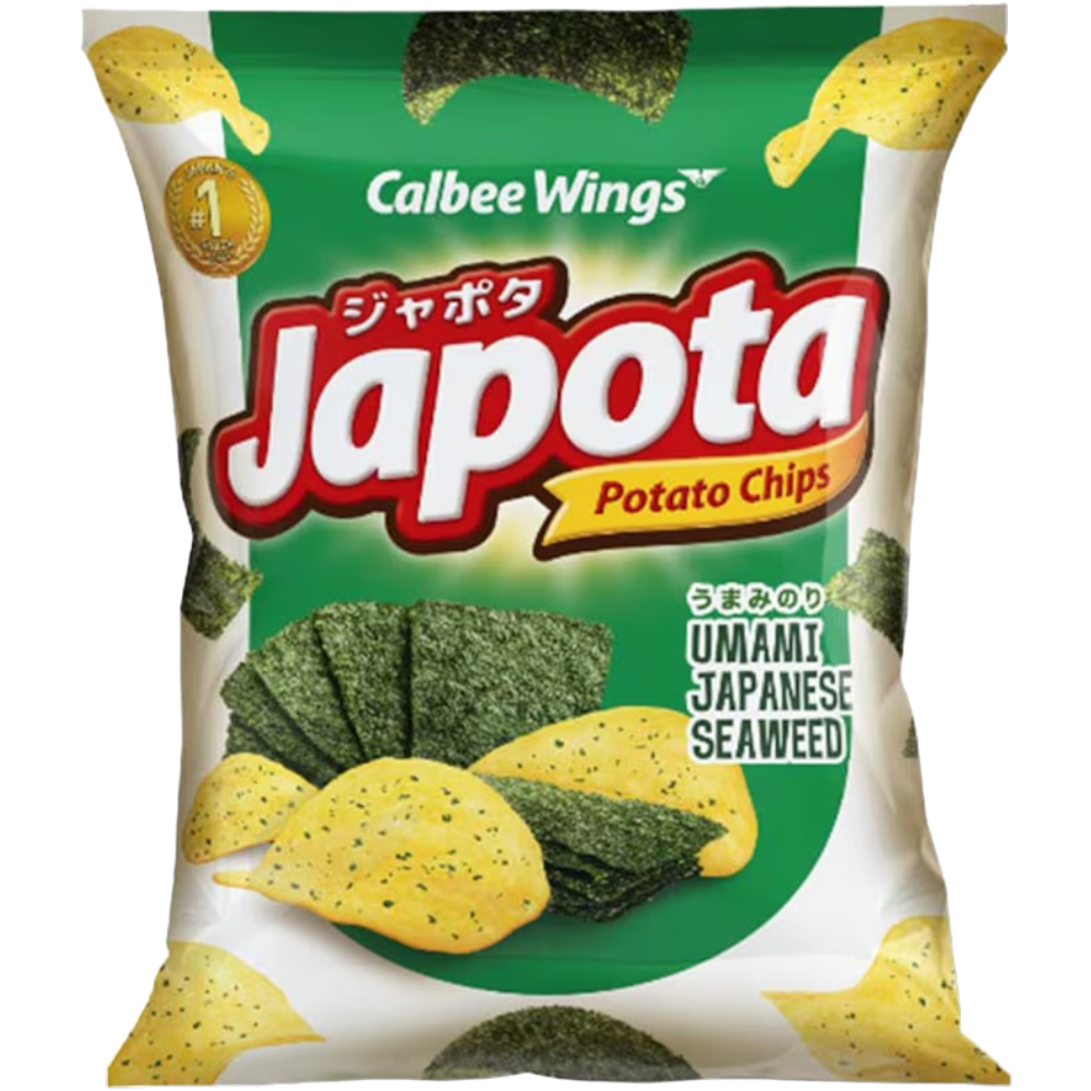 Calbee Japota Umami Japanese Seaweed Potato Chips (Indonesia) - 2.4oz (68g)