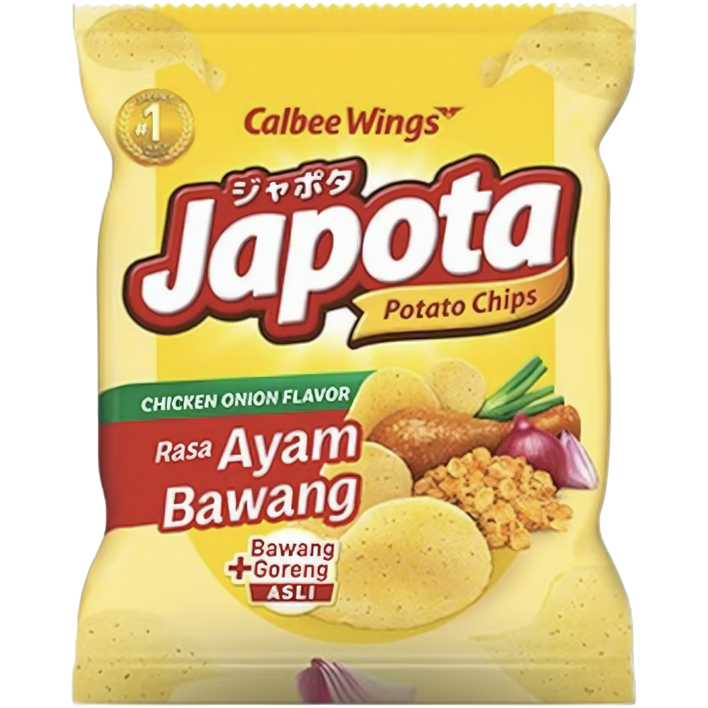 Calbee Japota Chicken Onion Potato Chips (Indonesia) - 2.4oz (68g)