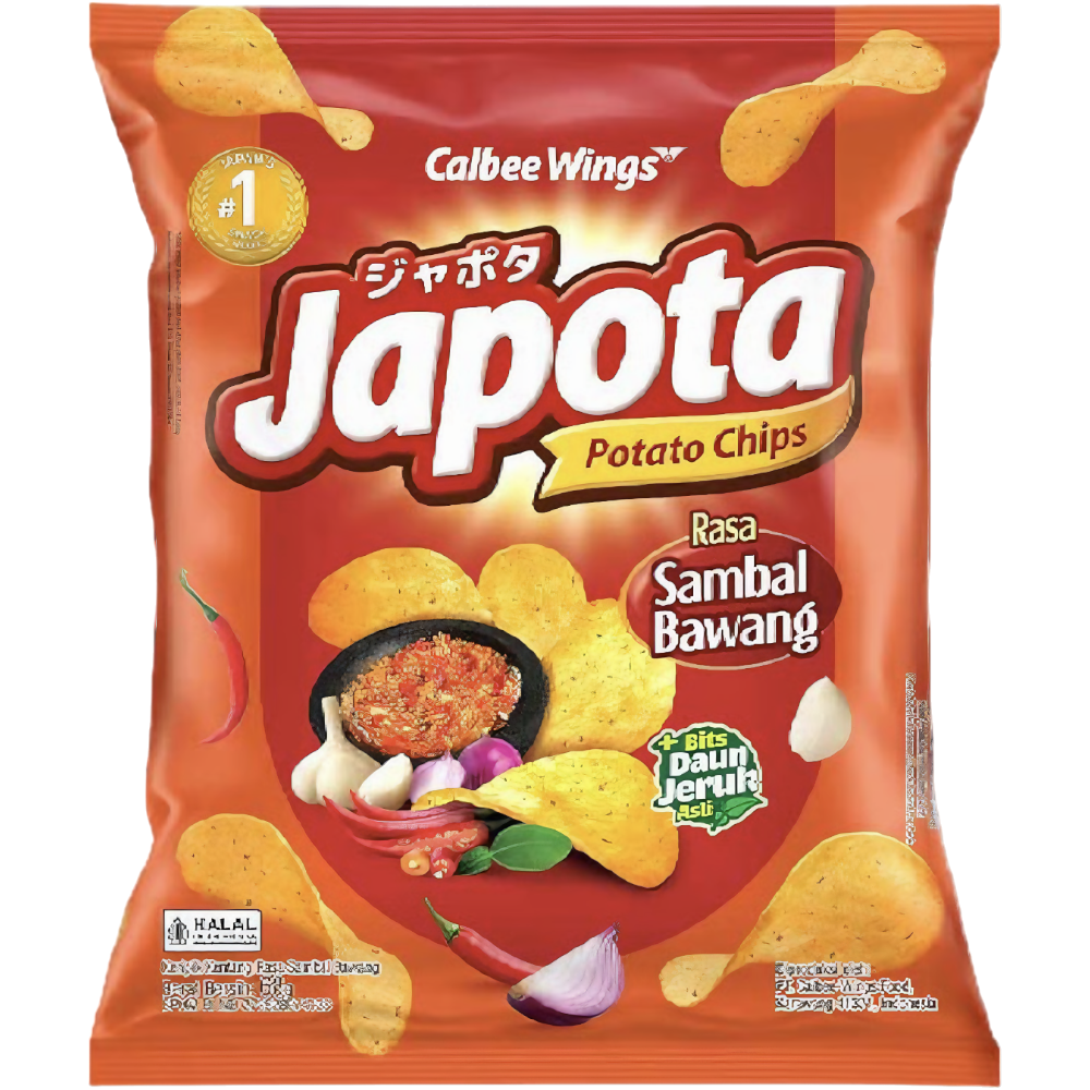 Calbee Japota Onion Sauce Potato Chips (Indonesia) - 2.4oz (68g)